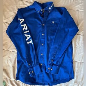 Ariat Boys’ Blue Button Up Casual Shirt
